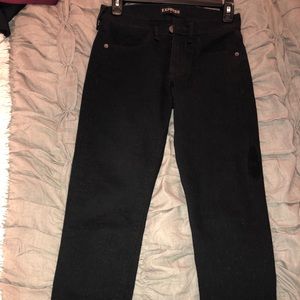 Black crop legging/jean